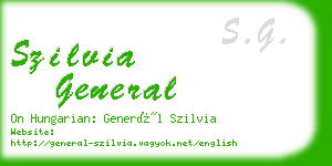 szilvia general business card